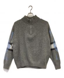 FREDY&GLOSTER×PENDLETON（フレディ アンド グロスター×ペンドルトン）の古着「別注プルオーバーハーフジップニット」｜グレー