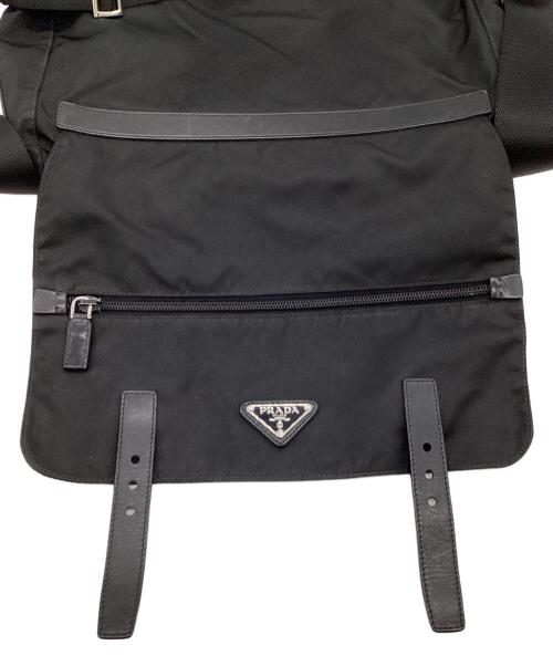 PRADA（プラダ）PRADA (プラダ) メッセンジャーバッグ ブラックの古着・服飾アイテム