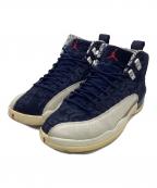 NIKEナイキ）の古着「Air Jordan 12 Retro PRM（エアジョーダン 12 レトロ PRM）」｜ネイビー×ホワイト