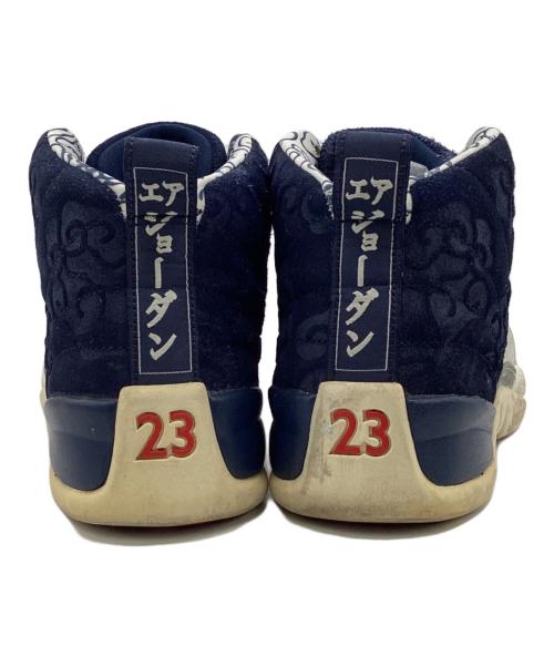 NIKE（ナイキ）NIKE (ナイキ) Air Jordan 12 Retro PRM（エアジョーダン 12 レトロ PRM） ネイビー×ホワイト サイズ:US7.5の古着・服飾アイテム