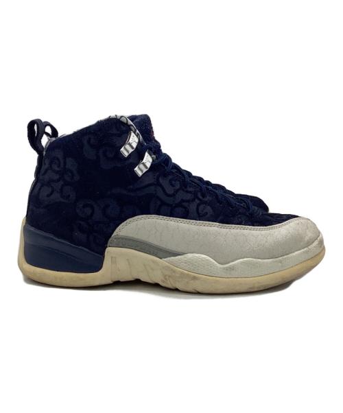 NIKE（ナイキ）NIKE (ナイキ) Air Jordan 12 Retro PRM（エアジョーダン 12 レトロ PRM） ネイビー×ホワイト サイズ:US7.5の古着・服飾アイテム