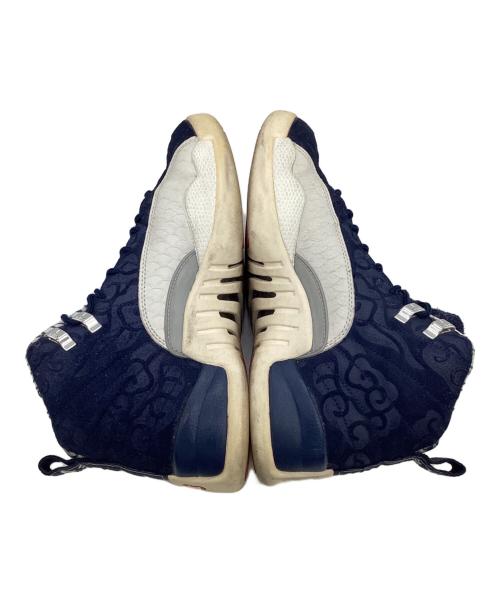 NIKE（ナイキ）NIKE (ナイキ) Air Jordan 12 Retro PRM（エアジョーダン 12 レトロ PRM） ネイビー×ホワイト サイズ:US7.5の古着・服飾アイテム