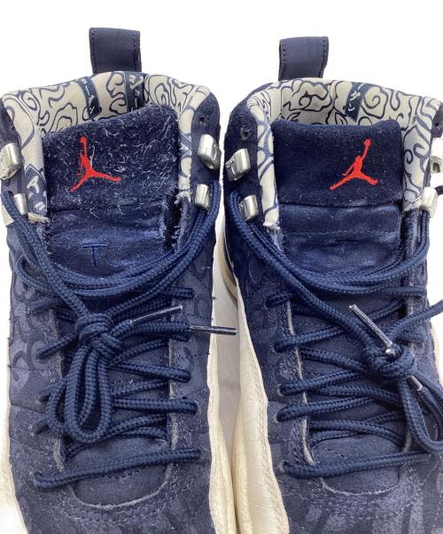 NIKE（ナイキ）NIKE (ナイキ) Air Jordan 12 Retro PRM（エアジョーダン 12 レトロ PRM） ネイビー×ホワイト サイズ:US7.5の古着・服飾アイテム