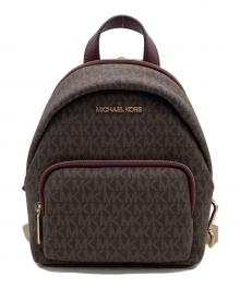 MICHAEL KORS（マイケル・コース）の古着「ERIN SM CONV BACKPACK（エリン スモール コンパーチブル バックパック）」｜ブラウン×レッド