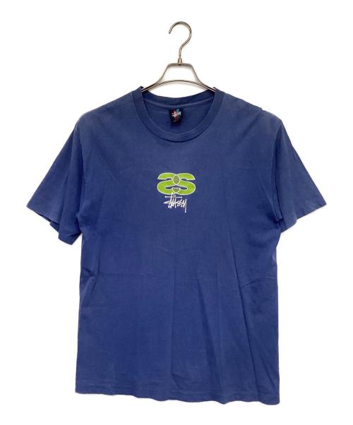stussy（ステューシー）stussy (ステューシー) Tシャツ ブルー サイズ:Lの古着・服飾アイテム