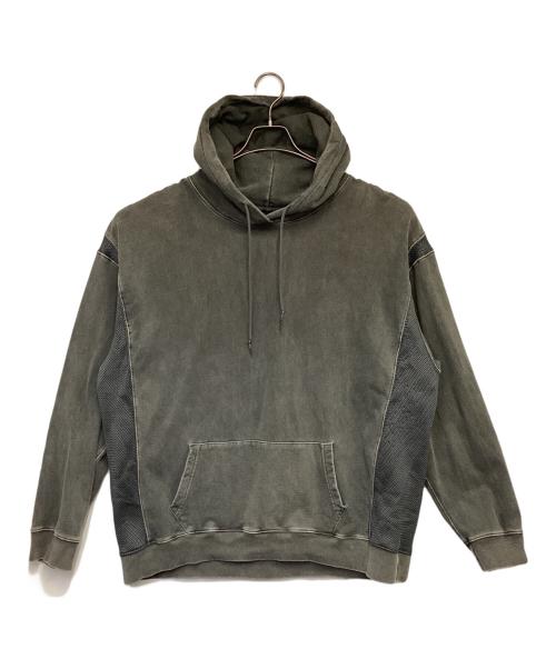 C.E（シーイー）C.E (シーイー) メッシュ切替パーカー グレー サイズ:XLの古着・服飾アイテム