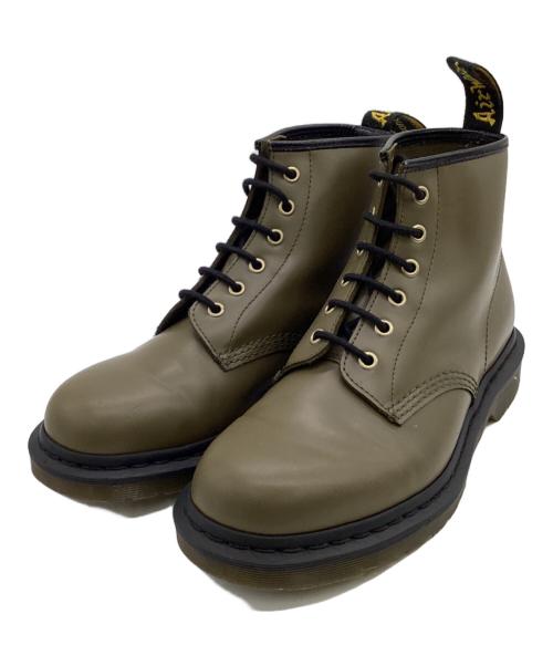 Dr.Martens（ドクターマーチン）Dr.Martens (ドクターマーチン) 101 6ホールブーツ オリーブ サイズ:UK7の古着・服飾アイテム