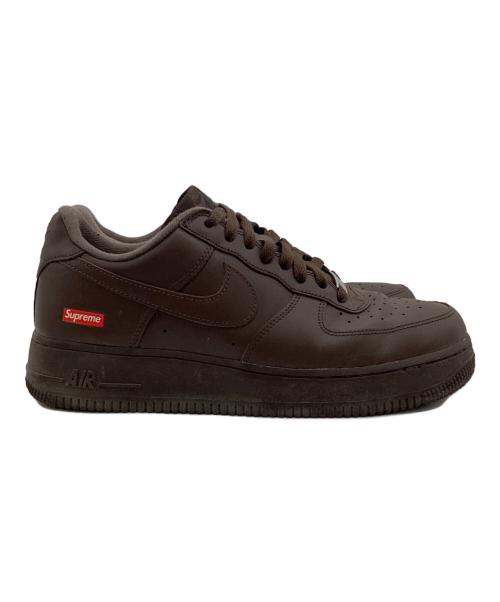 NIKE（ナイキ）NIKE (ナイキ) SUPREME (シュプリーム) AIR FORCE 1 LOW（エアフォース 1 ロー） ブラウン サイズ:US8の古着・服飾アイテム