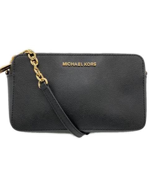 MICHAEL KORS（マイケルコース）MICHAEL KORS (マイケル・コース) チェーンショルダーバッグ ブラックの古着・服飾アイテム