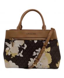 MICHAEL KORS（マイケル・コース）の古着「ハイリー ミディアム サッチェル 2WAYバッグ」｜ブラウン
