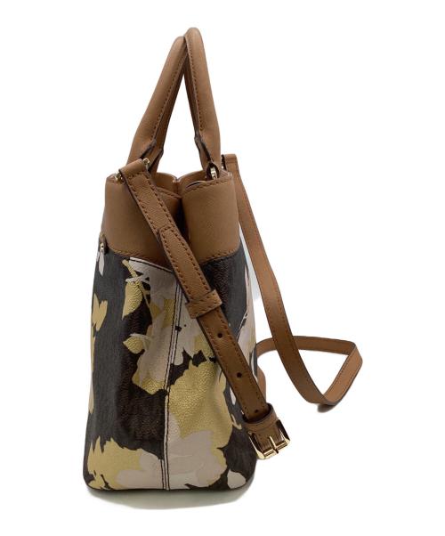 MICHAEL KORS（マイケル・コース）MICHAEL KORS (マイケル・コース) ハイリー ミディアム サッチェル 2WAYバッグ ブラウンの古着・服飾アイテム