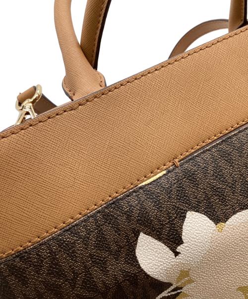 MICHAEL KORS（マイケル・コース）MICHAEL KORS (マイケル・コース) ハイリー ミディアム サッチェル 2WAYバッグ ブラウンの古着・服飾アイテム