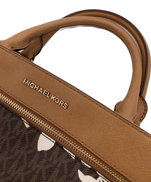 MICHAEL KORS（マイケル・コース）MICHAEL KORS (マイケル・コース) ハイリー ミディアム サッチェル 2WAYバッグ ブラウンの古着・服飾アイテム