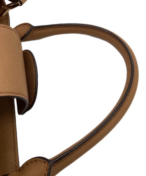 MICHAEL KORS（マイケル・コース）MICHAEL KORS (マイケル・コース) ハイリー ミディアム サッチェル 2WAYバッグ ブラウンの古着・服飾アイテム