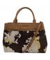 MICHAEL KORS（マイケル・コース）の古着「ハイリー ミディアム サッチェル 2WAYバッグ」｜ブラウン