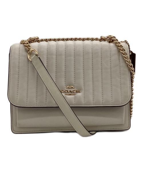 COACH（コーチ）COACH (コーチ) クレア クロスボディ ウィズ ライナー キルティング ホワイトの古着・服飾アイテム