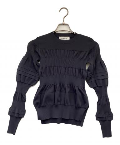 中古・古着通販】ENFOLD (エンフォルド) BUMPY PULLOVER ネイビー