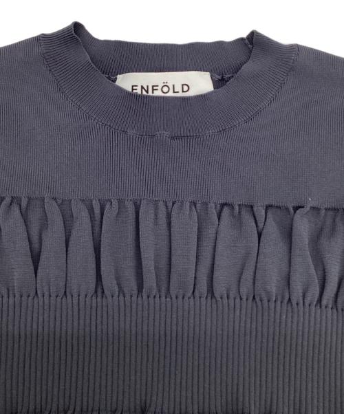 ENFOLD（エンフォルド）ENFOLD (エンフォルド) BUMPY PULLOVER ネイビー サイズ:38の古着・服飾アイテム