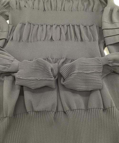ENFOLD（エンフォルド）ENFOLD (エンフォルド) BUMPY PULLOVER ネイビー サイズ:38の古着・服飾アイテム