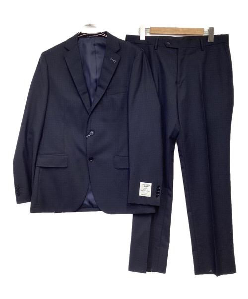 green label relaxing（グリーンレーベルリラクシング）green label relaxing (グリーンレーベルリラクシング) LANE チェック 2B セットアップ ネイビー サイズ:ジャケット50 パンツ88の古着・服飾アイテム