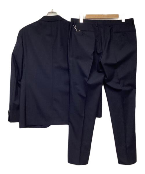 green label relaxing（グリーンレーベルリラクシング）green label relaxing (グリーンレーベルリラクシング) LANE チェック 2B セットアップ ネイビー サイズ:ジャケット50 パンツ88の古着・服飾アイテム