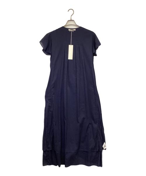 ne quittez pas（ヌキテパ）ne quittez pas (ヌキテパ) Cotton Voile Pin Tuck Dress（コットン ボイル ピンタック ドレス） ネイビー サイズ:Mの古着・服飾アイテム