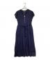 ne quittez pas（ヌキテパ）の古着「Cotton Voile Pin Tuck Dress（コットン ボイル ピンタック ドレス）」｜ネイビー