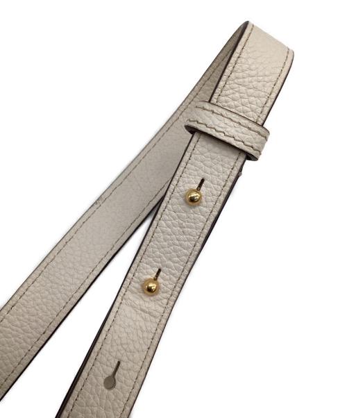 Kate Spade（ケイトスペード）Kate Spade (ケイトスペード) スペードフラワーモノグラムラフィアグラマシーミディアムバケットバッグ ベージュの古着・服飾アイテム