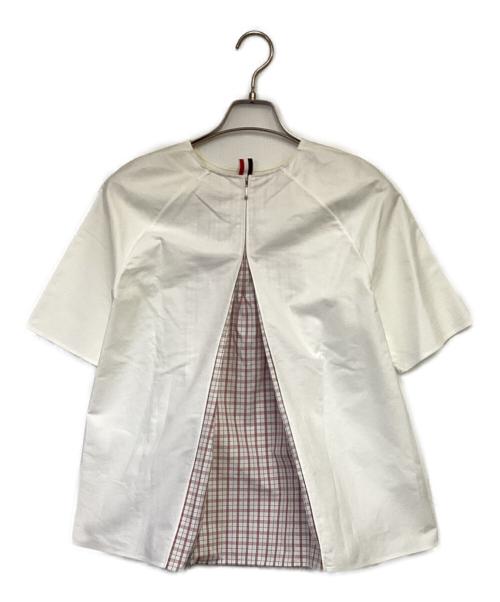 Thom Browne（トムブラウン）Thom Browne (トムブラウン) 半袖ブラウス ホワイト サイズ:36の古着・服飾アイテム