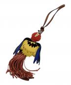 LOEWEロエベ）の古着「アナグラム パロット バッグ チャーム」｜ブラウン×グリーン