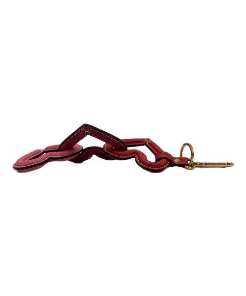 LOEWE（ロエベ）LOEWE (ロエベ) トリプルハート チャーム キーリング ピンクの古着・服飾アイテム