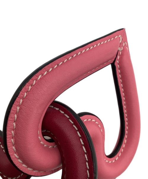 LOEWE（ロエベ）LOEWE (ロエベ) トリプルハート チャーム キーリング ピンクの古着・服飾アイテム