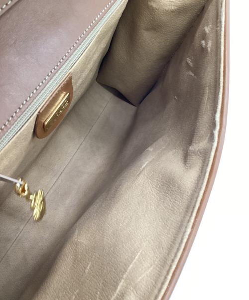 GUCCI（グッチ）GUCCI (グッチ) ボタニカル柄 ショルダーバッグ ベージュ×ブラウンの古着・服飾アイテム