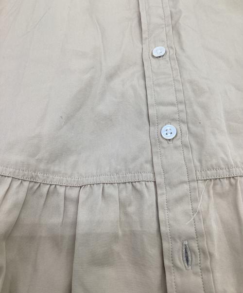 POLO RALPH LAUREN（ポロ・ラルフローレン）POLO RALPH LAUREN (ポロ・ラルフローレン) ティアードシャツコットンドレス ベージュ サイズ:6の古着・服飾アイテム