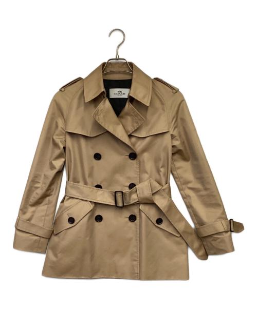 COACH（コーチ）COACH (コーチ) ショート トレンチコート ベージュ サイズ:XSPの古着・服飾アイテム
