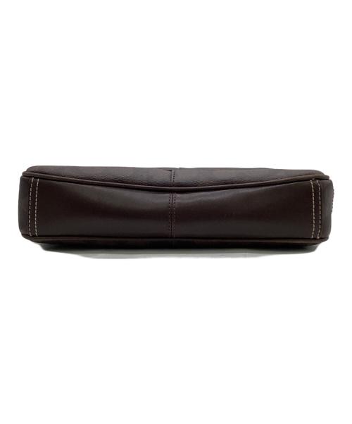 COACH（コーチ）COACH (コーチ) シグネチャー ショルダーバッグ ブラウンの古着・服飾アイテム