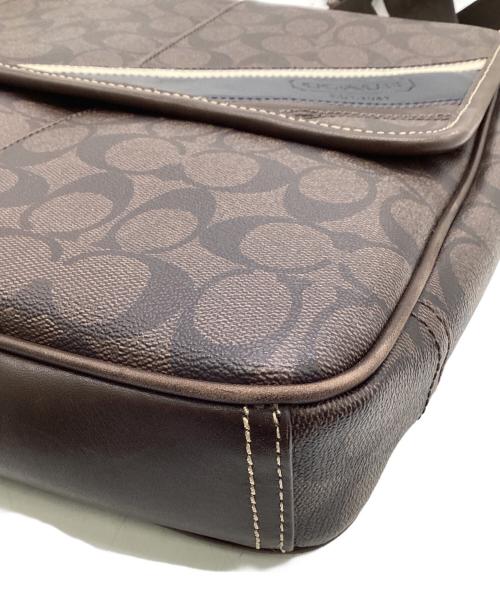 COACH（コーチ）COACH (コーチ) シグネチャー ショルダーバッグ ブラウンの古着・服飾アイテム