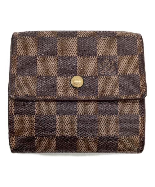 LOUIS VUITTON（ルイ ヴィトン）LOUIS VUITTON (ルイ ヴィトン) ダミエ ポルトフォイユ・エリーズ 財布 ブラウンの古着・服飾アイテム