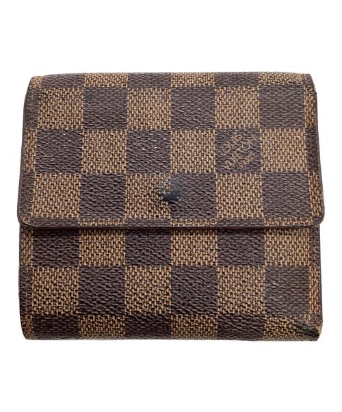 LOUIS VUITTON（ルイ ヴィトン）LOUIS VUITTON (ルイ ヴィトン) ダミエ ポルトフォイユ・エリーズ 財布 ブラウンの古着・服飾アイテム