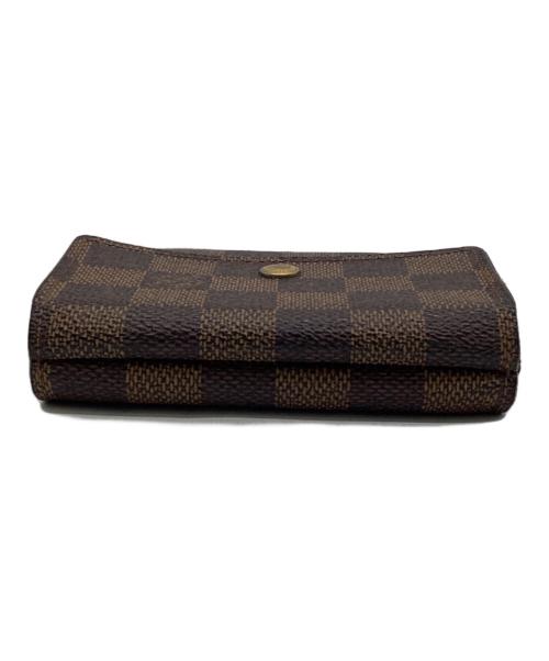LOUIS VUITTON（ルイ ヴィトン）LOUIS VUITTON (ルイ ヴィトン) ダミエ ポルトフォイユ・エリーズ 財布 ブラウンの古着・服飾アイテム