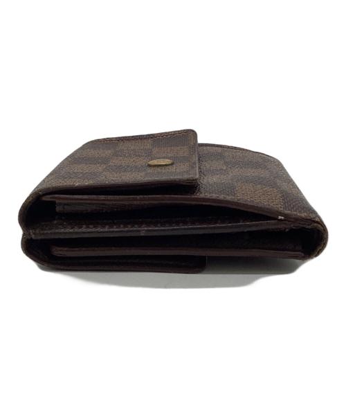 LOUIS VUITTON（ルイ ヴィトン）LOUIS VUITTON (ルイ ヴィトン) ダミエ ポルトフォイユ・エリーズ 財布 ブラウンの古着・服飾アイテム