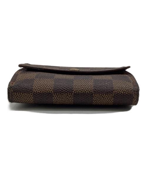 LOUIS VUITTON（ルイ ヴィトン）LOUIS VUITTON (ルイ ヴィトン) ダミエ ポルトフォイユ・エリーズ 財布 ブラウンの古着・服飾アイテム