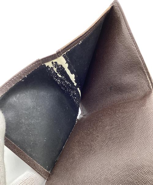 LOUIS VUITTON（ルイ ヴィトン）LOUIS VUITTON (ルイ ヴィトン) ダミエ ポルトフォイユ・エリーズ 財布 ブラウンの古着・服飾アイテム