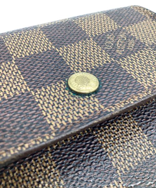LOUIS VUITTON（ルイ ヴィトン）LOUIS VUITTON (ルイ ヴィトン) ダミエ ポルトフォイユ・エリーズ 財布 ブラウンの古着・服飾アイテム