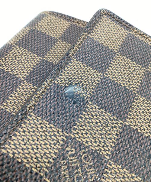 LOUIS VUITTON（ルイ ヴィトン）LOUIS VUITTON (ルイ ヴィトン) ダミエ ポルトフォイユ・エリーズ 財布 ブラウンの古着・服飾アイテム