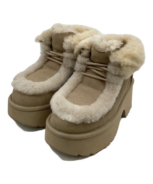 UGG（アグ）UGG (アグ) Esmee Lace Up（エスミー レースアップ）  ベージュ サイズ:22㎝の古着・服飾アイテム