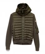 MONCLERモンクレール）の古着「MAGLIONE TRICOT CARDIGAN（マリオーネ トリコ カーディガン）」｜カーキ