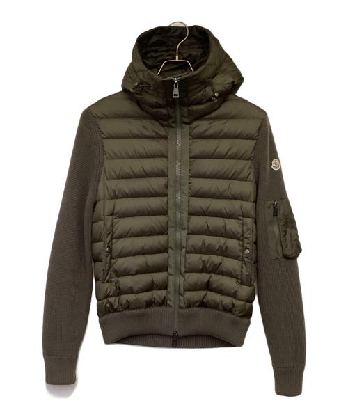MONCLER（モンクレール）MONCLER (モンクレール) MAGLIONE TRICOT CARDIGAN（マリオーネ トリコ カーディガン） カーキ サイズ:Mの古着・服飾アイテム