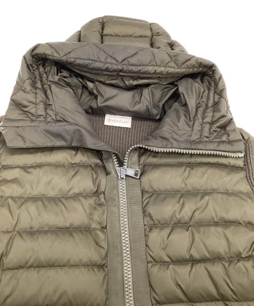 MONCLER（モンクレール）MONCLER (モンクレール) MAGLIONE TRICOT CARDIGAN（マリオーネ トリコ カーディガン） カーキ サイズ:Mの古着・服飾アイテム