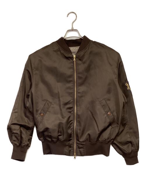 JOURNAL STANDARD（ジャーナルスタンダード）JOURNAL STANDARD (ジャーナルスタンダード) 洗える ダブルジップMA-1 ブラウン サイズ:Fの古着・服飾アイテム
